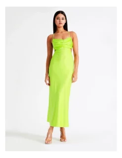 Best reviews of β¨ Miss Shop Recycled Cowl Cut Out Satin Slip Midi π Dress In Citrus π