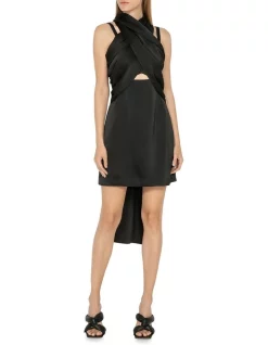 Wholesale β Cue Halter Neck Mini π Dress In Black π