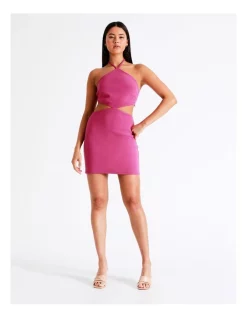 Coupon π― Miss Shop Recycled Blend Arrow Neck Cut Out Mini π Dress In Fuschia π―