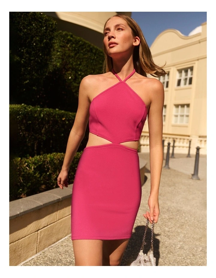 Coupon π― Miss Shop Recycled Blend Arrow Neck Cut Out Mini π Dress In Fuschia π― 4 Coupon π― Miss Shop Recycled Blend Arrow Neck Cut Out Mini π Dress In Fuschia π― - Image 2
